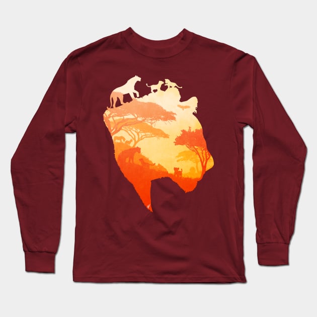 The Heart of a Lioness Long Sleeve T-Shirt by DVerissimo